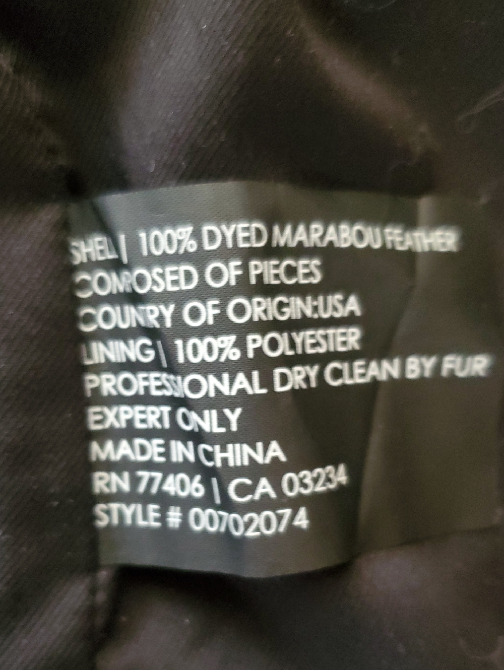 Club Monaco Marabou Feather Beautiful Black Vest - Picture 6 of 6